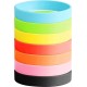 7PCS Silicone Bracelet Set For Men Women Wristbands Rubber Band Bracelets Assorted Colors Gifts Bracelets Sport